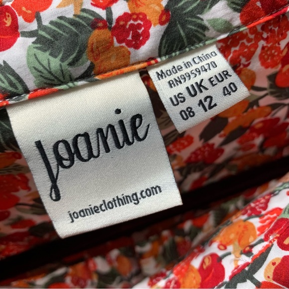 Joanie berry / fruit print blouse size uk 12 - Picture 4 of 8